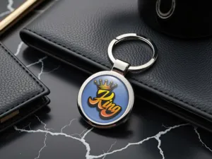 Glossy Keychains Alloy Sturdy Design